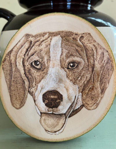 custom dog wood burning